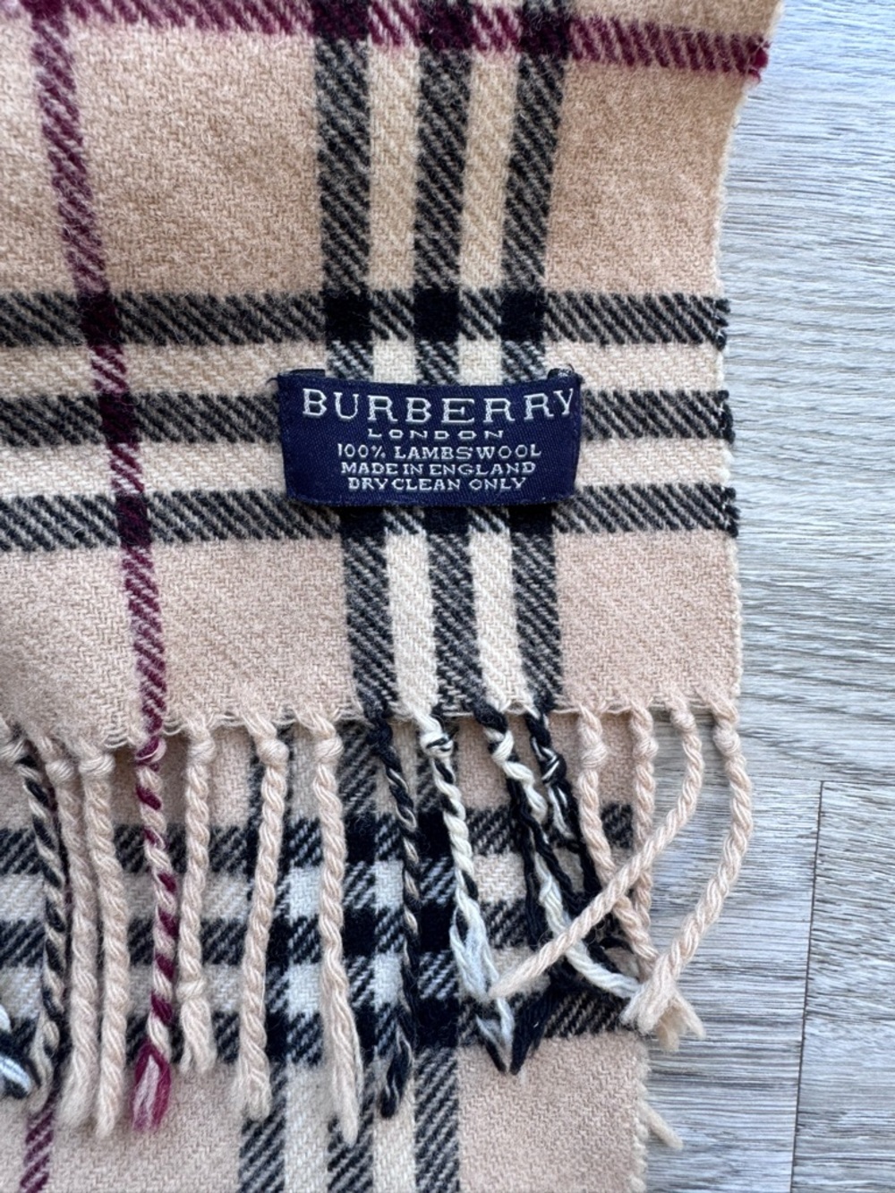 Vintage Burberry Classic Nova Check 100% Lambswool Made in England - Picture 2 of 4
